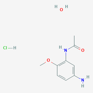 molecular formula C9H15ClN2O3 B7970871 N-(5-Amino-2-methoxyphenyl)acetamide hydrochloride hydrate 