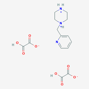 2-Hydroxy-2-oxoacetate;1-(pyridin-2-ylmethyl)piperazine-1,4-diium