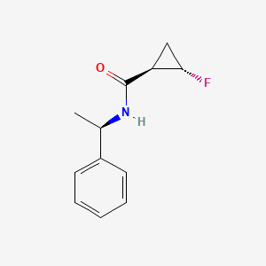 (1R,2S)-2-Fluoro-N-[(1R)-1-phenylethyl]cyclopropane-1-carboxamide