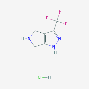 1,4,5,6-Tetrahydro-3-(trifluoromethyl)pyrrolo-[3,4-c]-pyrazole hydrochloride