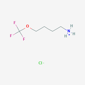 molecular formula C5H11ClF3NO B7971123 4-Trifluoromethoxy-butyl-ammonium;chloride 