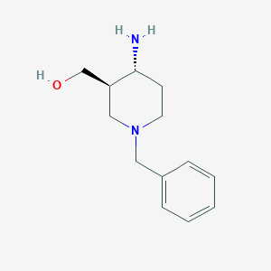 molecular formula C13H20N2O B7971198 trans-4-Amino-1-benzyl-3-hydroxymethyl piperidine 