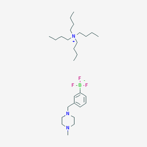 Tetrabutylazanium; trifluoro({3-[(4-methylpiperazin-1-yl)methyl]phenyl})boranuide