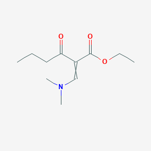 molecular formula C11H19NO3 B7971387 ethyl 2-[(dimethylamino)methylidene]-3-oxohexanoate 