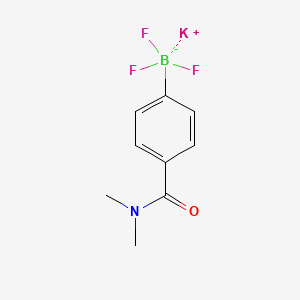 molecular formula C9H10BF3KNO B7971401 Potassium [4-(dimethylcarbamoyl)phenyl]trifluoroboranuide 