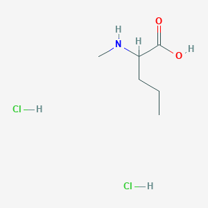 molecular formula C6H15Cl2NO2 B7971517 N-Methylnorvaline dihydrochloride 