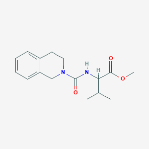 molecular formula C16H22N2O3 B7971764 methyl N-(3,4-dihydroisoquinolin-2(1H)-ylcarbonyl)valinate 
