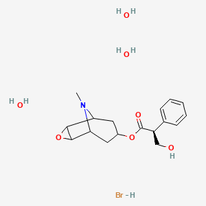 molecular formula C17H21NO4.BrH.3H2O<br>C17H28BrNO7 B7971979 Methyl5-(1-pyrrolidinyl)-2-pyrazinecarboxylate 