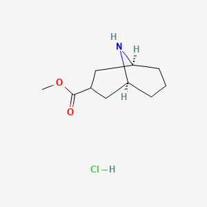 molecular formula C10H18ClNO2 B7972107 Methyl exo-9-azabicyclo[3.3.1]nonane-3-carboxylate 
