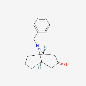 molecular formula C15H19NO B7972113 9-Benzyl-3-oxo-9-azabicyclo[3.3.1]nonane 
