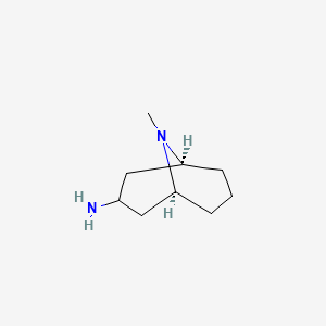molecular formula C9H18N2 B7972370 (1S,5S)-9-methyl-9-azabicyclo[3.3.1]nonan-3-amine 
