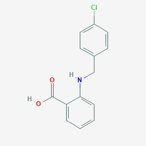 molecular formula C14H12ClNO2 B079725 2-[(4-Chlorobenzyl)amino]benzoic acid CAS No. 14345-04-1