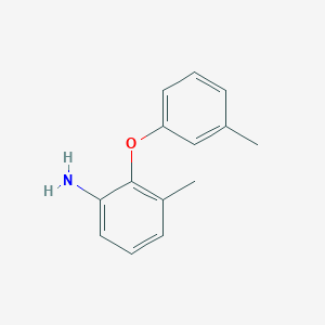 molecular formula C14H15NO B7972978 3-Methyl-2-(m-tolyloxy)aniline 