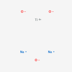 molecular formula Na2O3Ti B079730 Sodium titanium oxide (Na2TiO3) CAS No. 12034-34-3