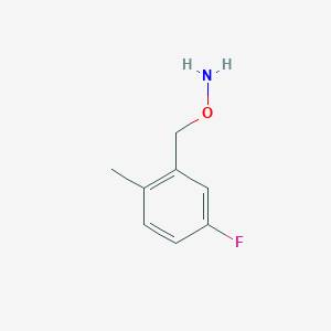 molecular formula C8H10FNO B7973055 O-(5-fluoro-2-methylbenzyl)hydroxylamine 