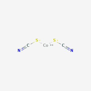 molecular formula C2CoN2S2 B079731 Cobalt(II) thiocyanate CAS No. 14007-28-4