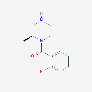 molecular formula C12H15FN2O B7973141 (2S)-1-(2-fluorobenzoyl)-2-methylpiperazine 