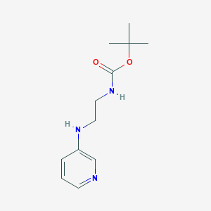 molecular formula C12H19N3O2 B7973185 tert-Butyl (2-(pyridin-3-ylamino)ethyl)carbamate 