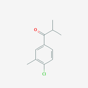 molecular formula C11H13ClO B7973231 4'-Chloro-2,3'-dimethylpropiophenone 