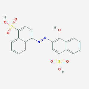 molecular formula C20H14N2O7S2 B079738 Azo rubin S CAS No. 13613-55-3