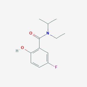 molecular formula C12H16FNO2 B7973885 N-ethyl-5-fluoro-2-hydroxy-N-isopropyl-benzamide 