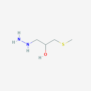 molecular formula C4H12N2OS B079740 1-肼基-3-(甲硫基)丙烷-2-醇 CAS No. 14359-97-8