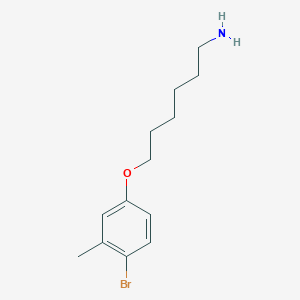 molecular formula C13H20BrNO B7974593 6-(4-Bromo-3-methylphenoxy)hexan-1-amine 