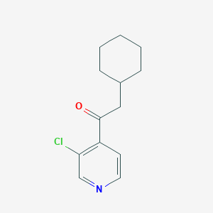 B7974634 3-Chloro-4-pyridyl cyclohexylmethyl ketone CAS No. 898785-42-7