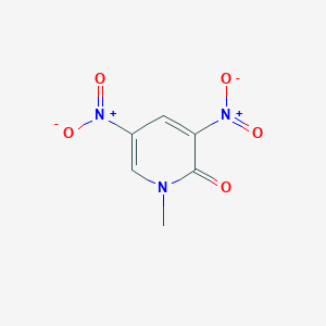 molecular formula C6H5N3O5 B079750 1-Methyl-3,5-dinitro-1H-pyridin-2-one CAS No. 14150-94-8