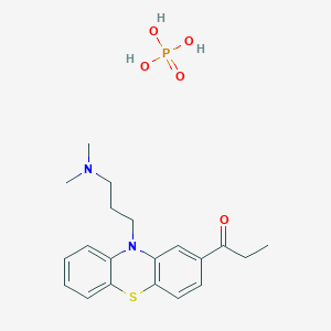 molecular formula C20H27N2O5PS B079751 1-[10-[3-(dimethylamino)propyl]-10H-phenothiazin-2-yl]propan-1-one phosphate CAS No. 14796-43-1