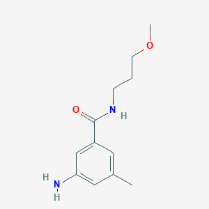 molecular formula C12H18N2O2 B7975129 3-Amino-N-(3-methoxypropyl)-5-methylbenzamide 
