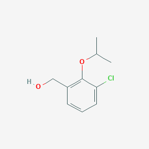 molecular formula C10H13ClO2 B7975402 [3-Chloro-2-(propan-2-yloxy)phenyl]methanol 