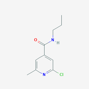 molecular formula C10H13ClN2O B7975443 2-chloro-6-methyl-N-propylpyridine-4-carboxamide 