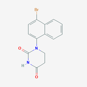 molecular formula C14H11BrN2O2 B7975495 1-(4-Bromonaphthalen-1-yl)dihydropyrimidine-2,4(1H,3H)-dione 