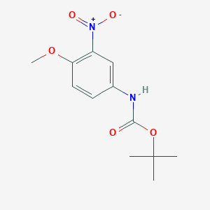 molecular formula C12H16N2O5 B7975499 Tert-butyl 4-methoxy-3-nitrophenylcarbamate 