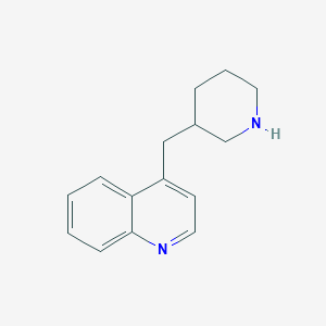 molecular formula C15H18N2 B7975616 4-(Piperidin-3-ylmethyl)quinoline 