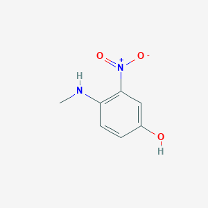molecular formula C7H8N2O3 B079757 4-(甲基氨基)-3-硝基苯酚 CAS No. 14703-88-9