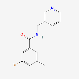 molecular formula C14H13BrN2O B7975740 3-Bromo-5-methyl-N-(pyridin-3-ylmethyl)benzamide 