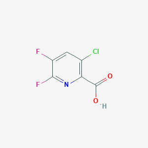 molecular formula C6H2ClF2NO2 B7976001 3-chloro-5,6-difluoropicolinic acid 