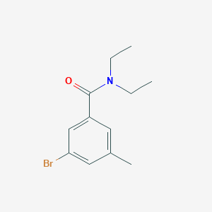molecular formula C12H16BrNO B7976104 3-bromo-N,N-diethyl-5-methylbenzamide 