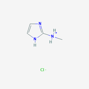 molecular formula C4H8ClN3 B7976133 1H-imidazol-2-yl(methyl)azanium;chloride 