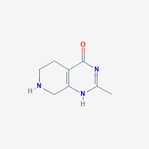 molecular formula C8H11N3O B7976158 2-methyl-5,6,7,8-tetrahydro-1H-pyrido[3,4-d]pyrimidin-4-one 