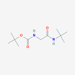 molecular formula C11H22N2O3 B7976535 Tert-butyl N-[(tert-butylcarbamoyl)methyl]carbamate 
