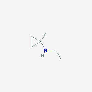molecular formula C6H13N B7976561 Ethyl-(1-methyl-cyclopropyl)-amine 
