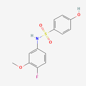 N-(4-fluoro-3-methoxyphenyl)-4-hydroxybenzene-1-sulfonamide