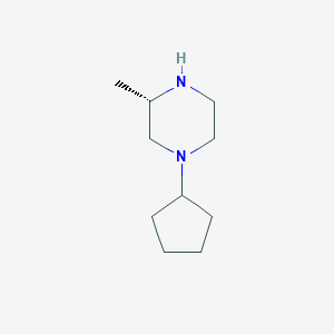 (S)-1-Cyclopentyl-3-methyl-piperazine