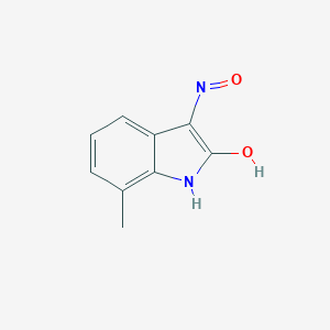 molecular formula C9H8N2O2 B079769 (3Z)-7-甲基-1H-吲哚-2,3-二酮-3-肟 CAS No. 13208-96-3