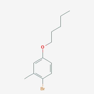 molecular formula C12H17BrO B7977341 1-Bromo-2-methyl-4-(pentyloxy)benzene 