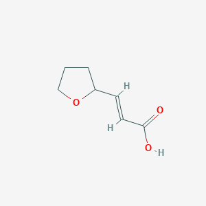 molecular formula C7H10O3 B7977651 3-(Oxolan-2-yl)prop-2-enoic acid CAS No. 64935-59-7