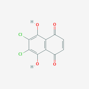 molecular formula C10H4Cl2O4 B079779 2,3-Dichloro-5,8-dihydroxy-1,4-naphthoquinone CAS No. 14918-69-5